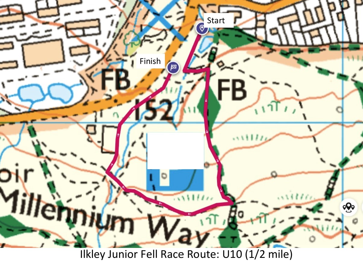 Ilkley Moor fell races junior courses